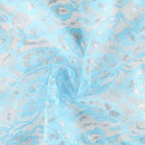 Dentelle Lurex Lace Blue Silver - Ribes y Casals