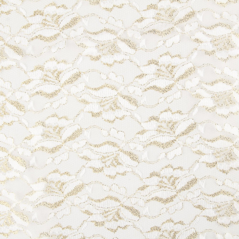 Dentelle Lurex Or Blanc - Ribes y Casals
