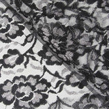 Dentelle Lurex Lace Black Silver - Ribes y Casals
