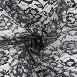 Retal Encaje Lurex Negro Plata 100x100 cm - Ribes y Casals