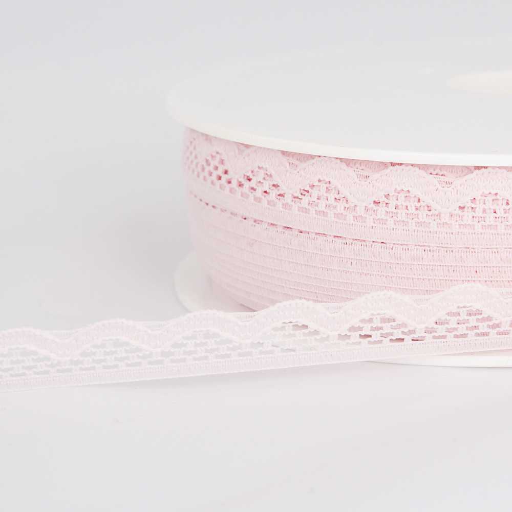 Dentelle Nylon Rose 10mm - Ribes y Casals