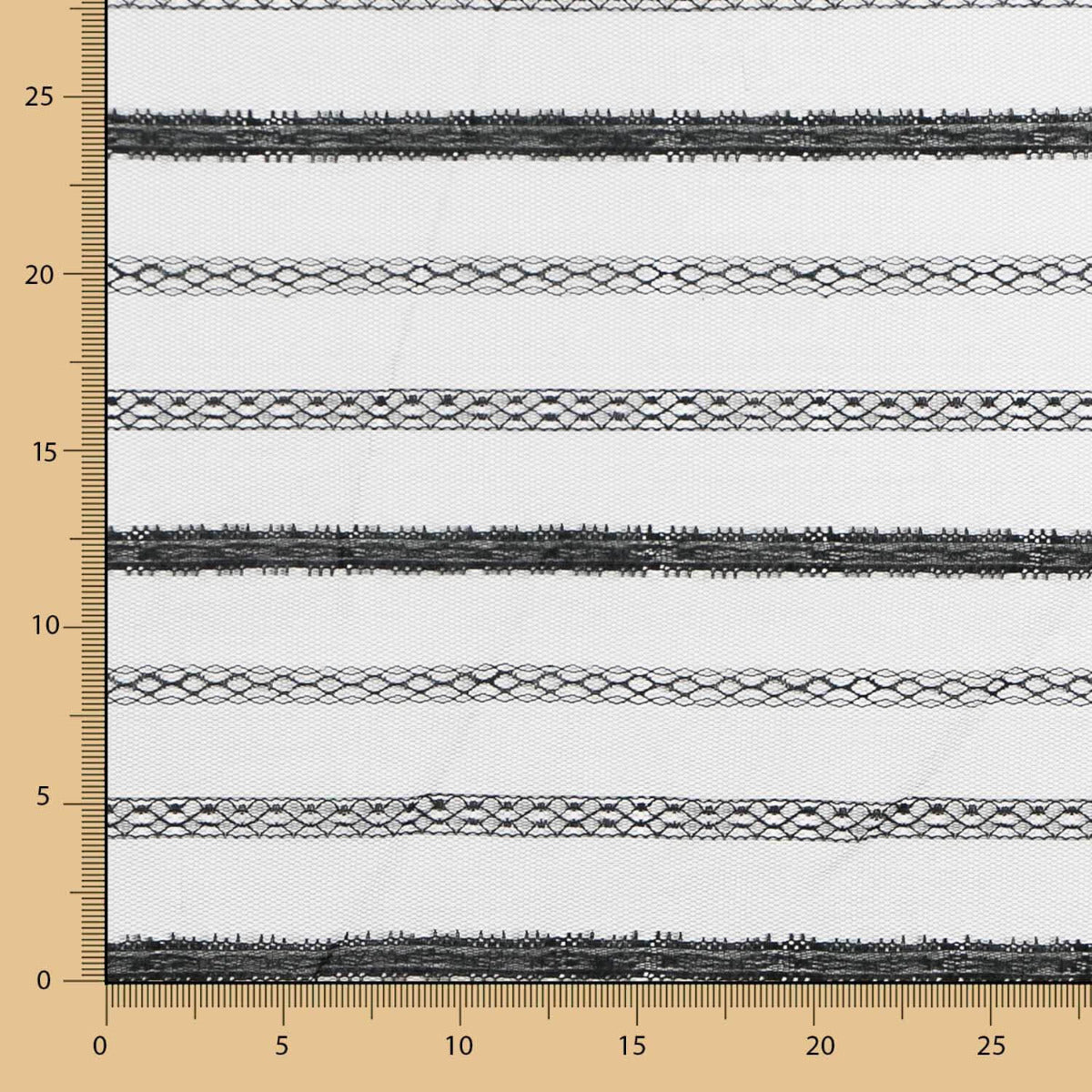 Tissu Dentelle Florale Blanche Bayadère - Ribes y Casals