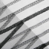 Tissu Dentelle Florale Blanche Bayadère - Ribes y Casals