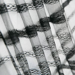 Tissu Dentelle Florale Blanche Bayadère - Ribes y Casals