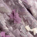 Dentelle Fantaisie Lurex Lilas - Ribes y Casals