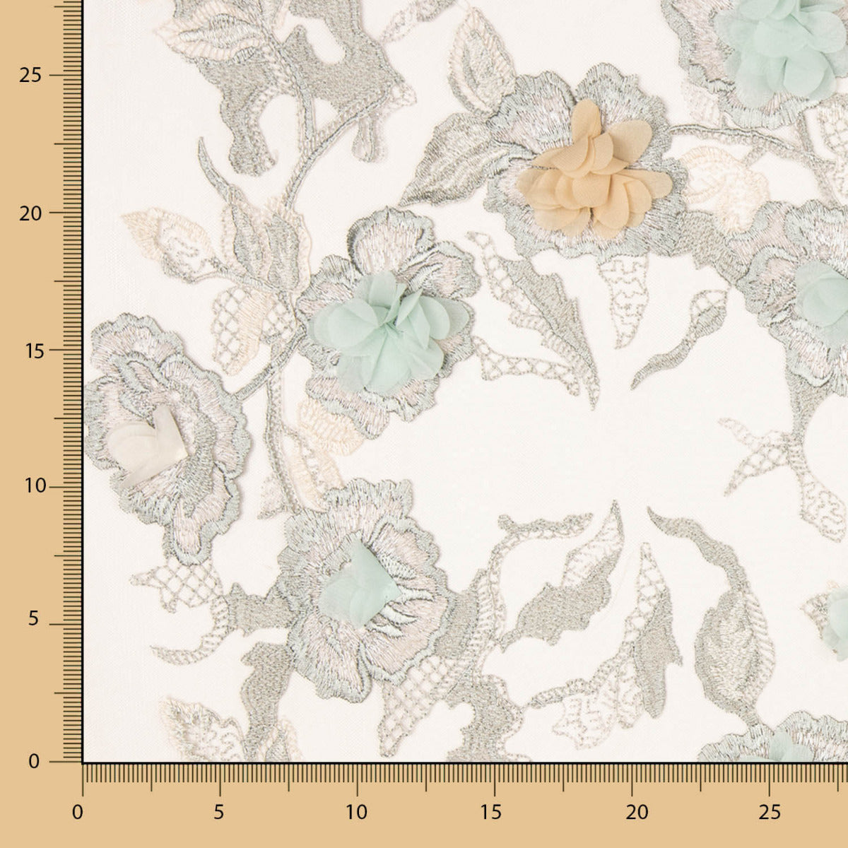 Dentelle Lurex Fantaisie Nude - Ribes y Casals