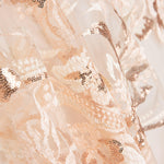 Branches Sequin Dentelle Saumon - Ribes y Casals