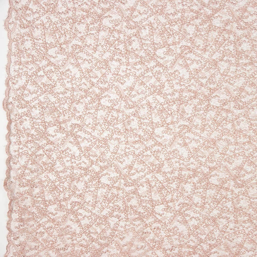 Dentelle Brodée Rose pâle - Ribes y Casals