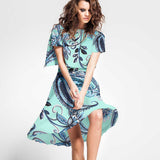 Burlington Stretch Maxi Cahemire Aigue-Marine - Ribes y Casals