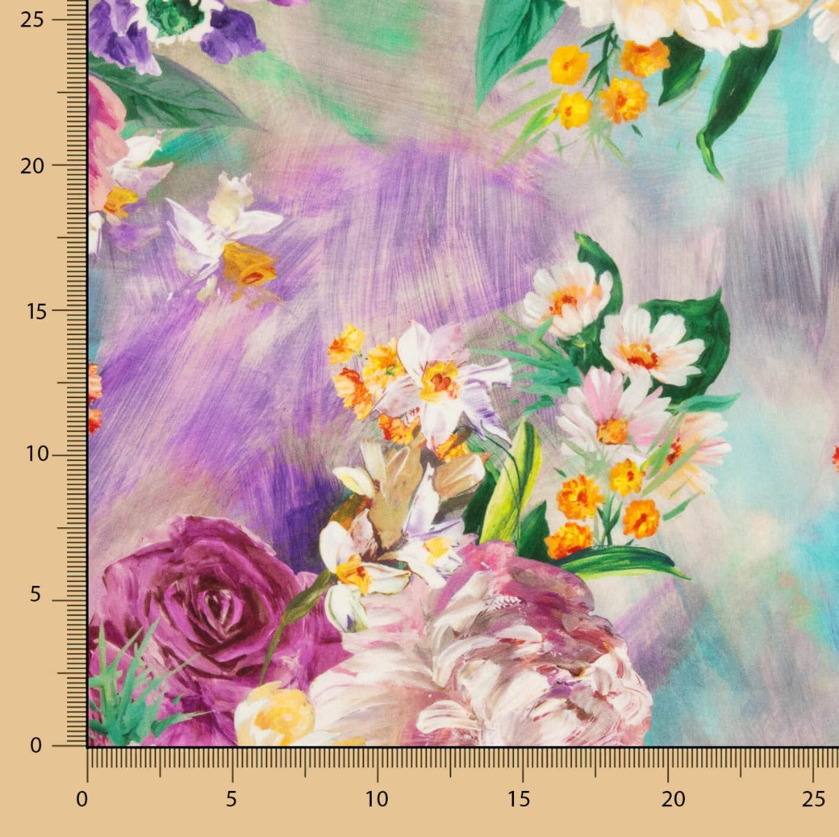 Fame Strecht Cretonne Aquarelle Vert - Ribes y Casals