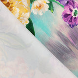 Fame Strecht Cretonne Aquarelle Vert - Ribes y Casals