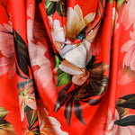 Stretch Fama Fleurs Corail - Ribes y Casals