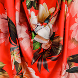 Stretch Fama Fleurs Corail - Ribes y Casals