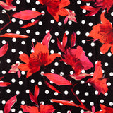 Fama Fleurs Stretch Polka Dot Noir - Ribes y Casals