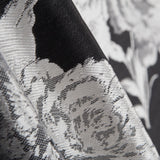 Organza Brocart Fantaisie Noir - Ribes y Casals