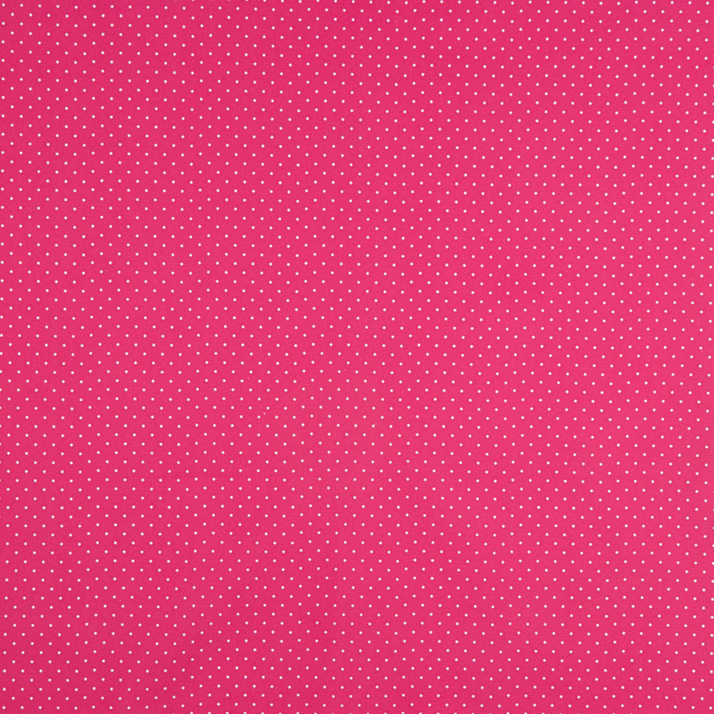 Popeline Imprimée à Pois Flamenca Popeline 1mm Fraise - Ribes y Casals
