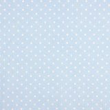 Popeline Imprimée À Pois Flamenca 7mm Bleu Clair - Ribes y Casals