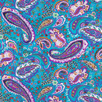 Crêpe Cachemire Polyester Turquoise - Ribes y Casals