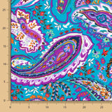 Crêpe Cachemire Polyester Turquoise - Ribes y Casals