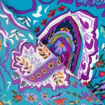 Crêpe Cachemire Polyester Turquoise - Ribes y Casals