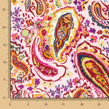 Crêpe Polyester Cachemire Rouge - Ribes y Casals