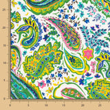 Crêpe Polyester Cachemire Vert Jade - Ribes y Casals