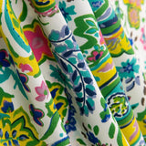 Crêpe Polyester Cachemire Vert Jade - Ribes y Casals