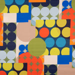 Fama Stretch Pois Géométrique Vert - Ribes y Casals