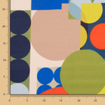 Fama Stretch Pois Géométrique Vert - Ribes y Casals