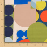 Fama Stretch Pois Géométrique Vert - Ribes y Casals