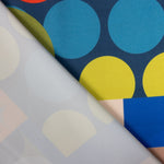 Fama Stretch Pois Géométrique Vert - Ribes y Casals