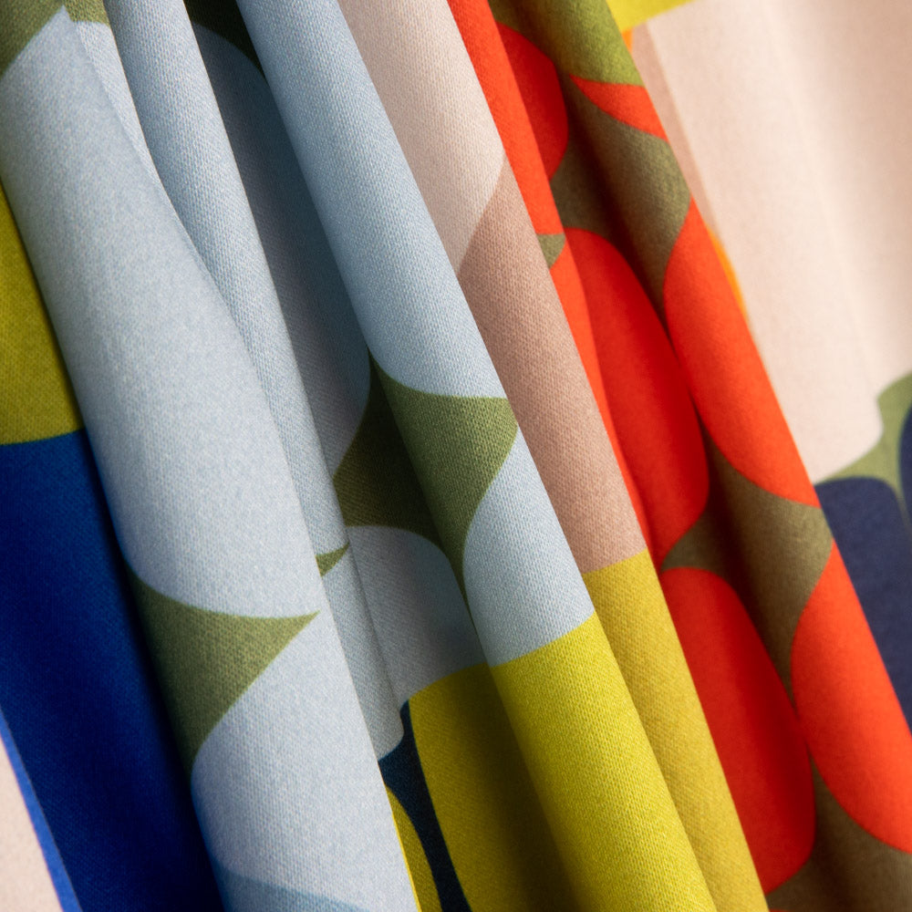 Fama Stretch Pois Géométrique Vert - Ribes y Casals