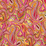 Crêpe Polyester Cachemire Saturé Fuchsia - Ribes y Casals