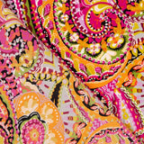 Crêpe Polyester Cachemire Saturé Fuchsia - Ribes y Casals