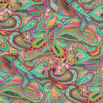 Crêpe Polyester Cachemire Saturé Vert Jade - Ribes y Casals