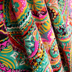 Crêpe Polyester Cachemire Saturé Vert Jade - Ribes y Casals