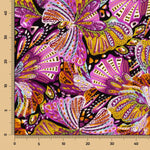 Crêpe Polyester Papillon Vert Jade - Ribes y Casals