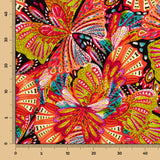 Crêpe Polyester Papillon Magenta - Ribes y Casals