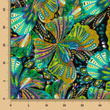 Crêpe Polyester Papillon Corail - Ribes y Casals