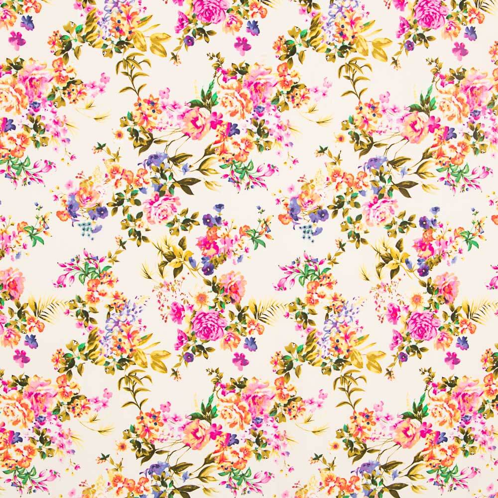 Crêpe Fleur Écru - Ribes y Casals