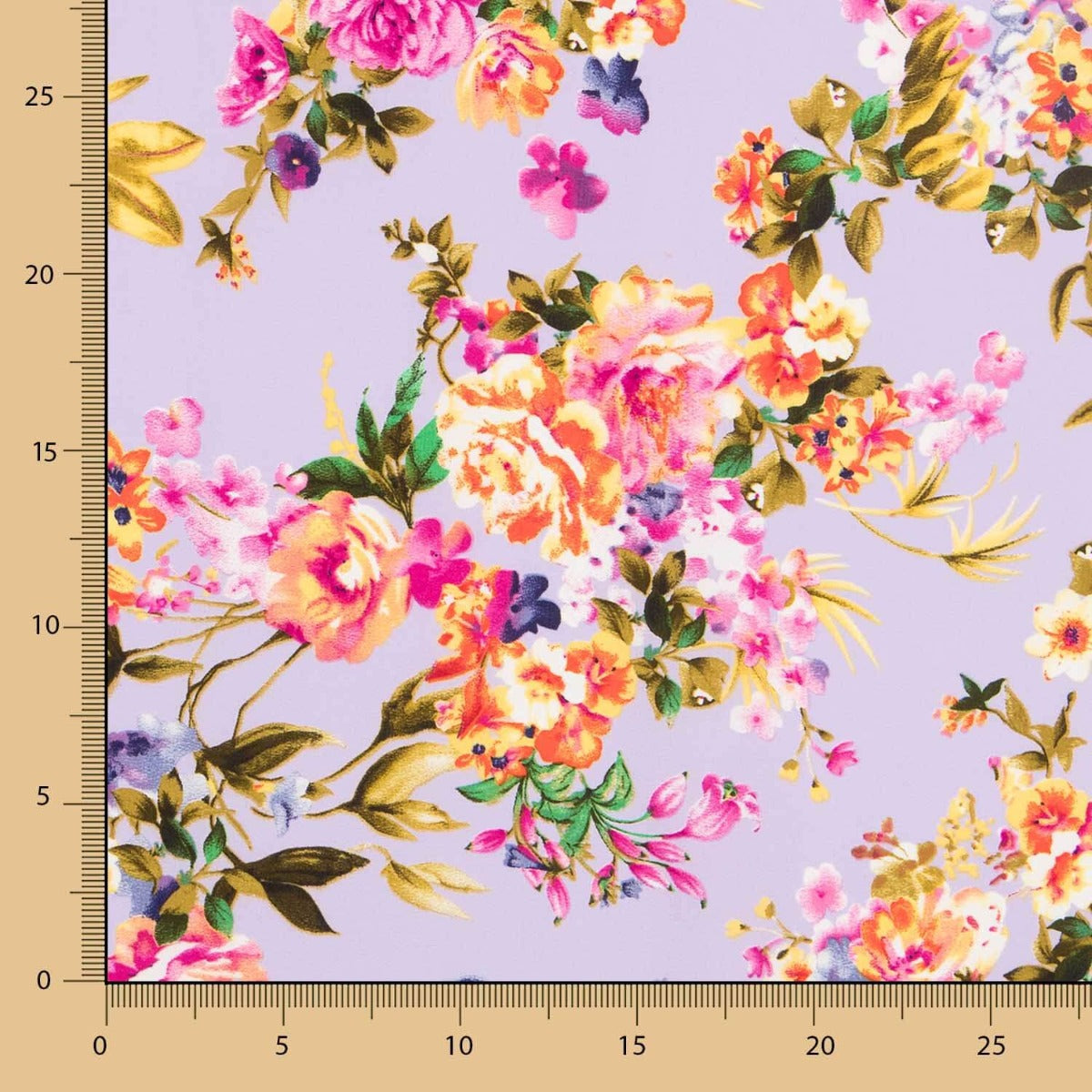 Crêpe Fleurs Mauve - Ribes y Casals