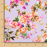 Crêpe Fleurs Mauve - Ribes y Casals