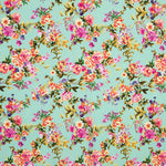 Crêpe Fleur Vert D&#39;eau - Ribes y Casals