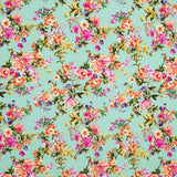 Crêpe Fleur Vert D&#39;eau - Ribes y Casals