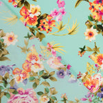 Crêpe Fleur Vert D&#39;eau - Ribes y Casals