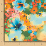 Fama Strecht Fleurs Aquarelle Vert - Ribes y Casals