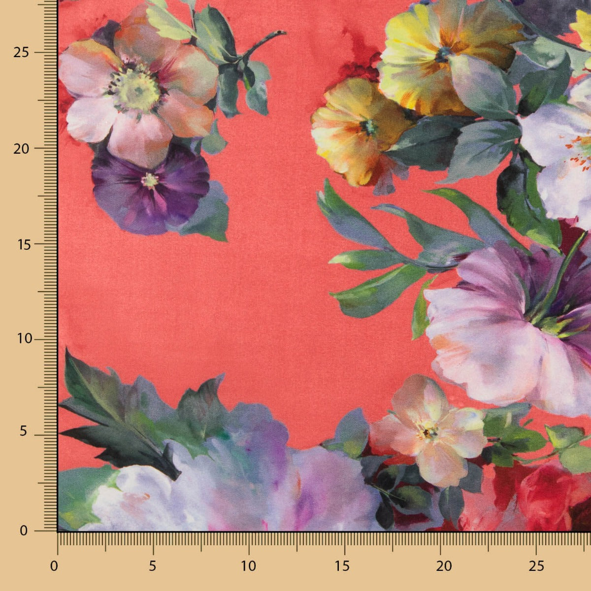 Fama Fleur Aquarelle Corail - Ribes y Casals