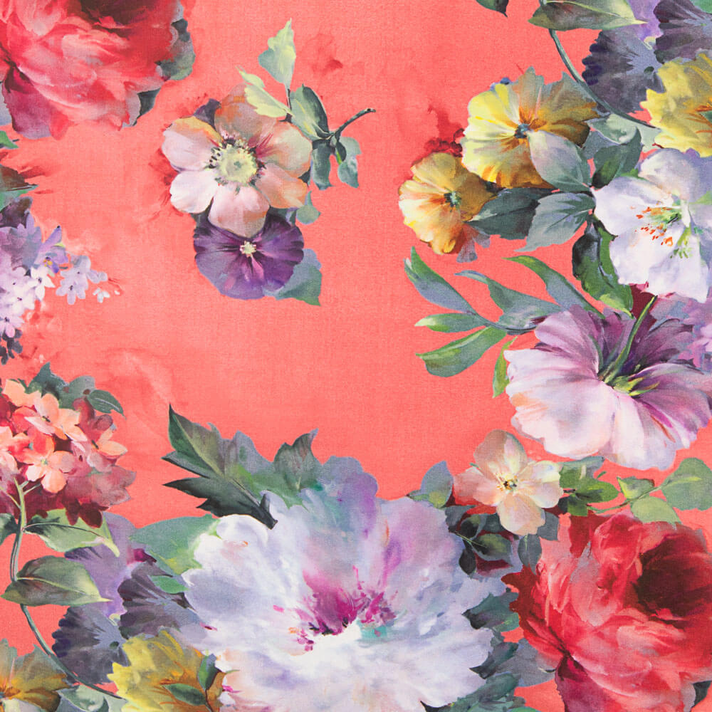 Fama Fleur Aquarelle Corail - Ribes y Casals