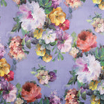 Retal Fama Strech Flor Acuarela Malva 115x145 cm - Ribes y Casals