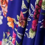 Crêpe Châle Manille Bleu Manille - Ribes y Casals